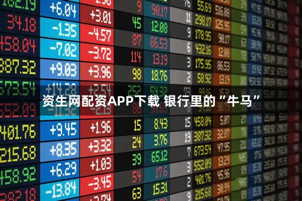资生网配资APP下载 银行里的“牛马”
